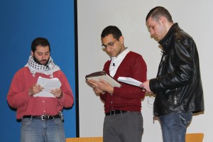 From left: Mohammed Ghalayini, Ayman Qwaider and Mahmoud Hammad